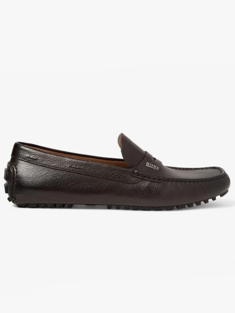 Hugo Boss Leather Penny Loafer Shoes in Size 9